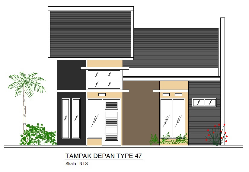 Desain Rumah Type 70 Minimalis - Perum Sibela