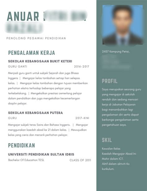 Contoh Resume Kerja Kerajaan  Resume for You