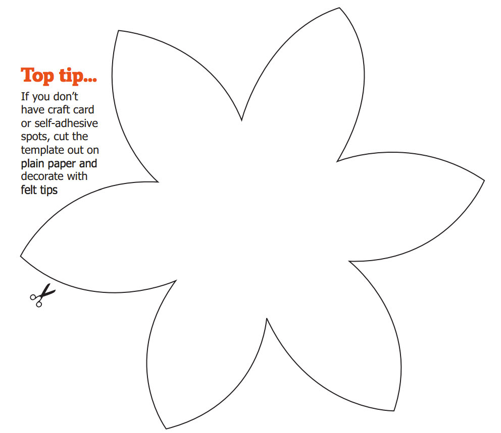 Flower Cut Out Template Free - Cheap Frills Jewellery
