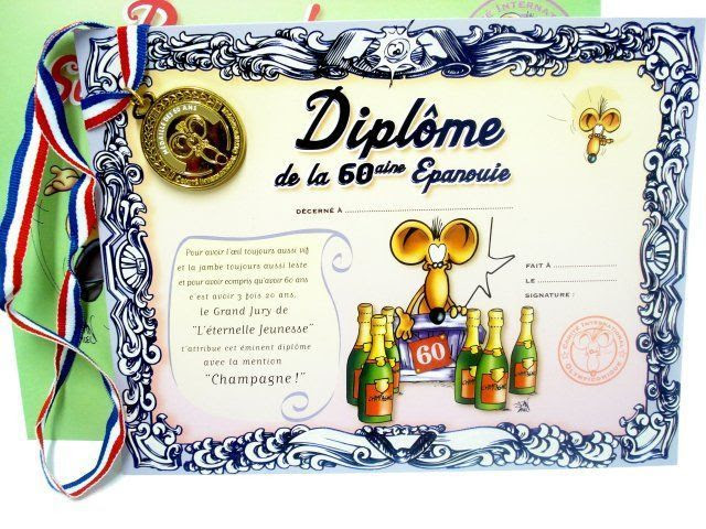 Diplome Anniversaire De Mariage 60 Ans Galatics