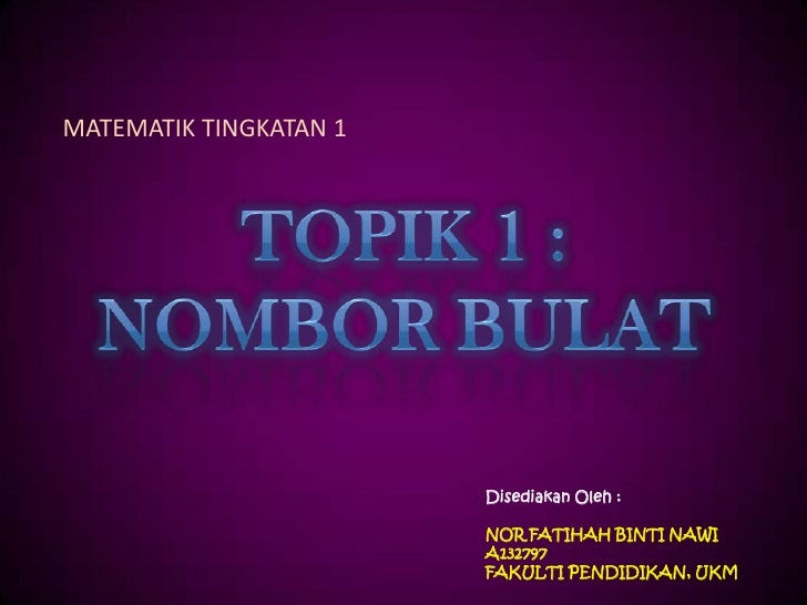 Soalan Matematik Tingkatan 1 Bab Nombor Nisbah - J Kosong w