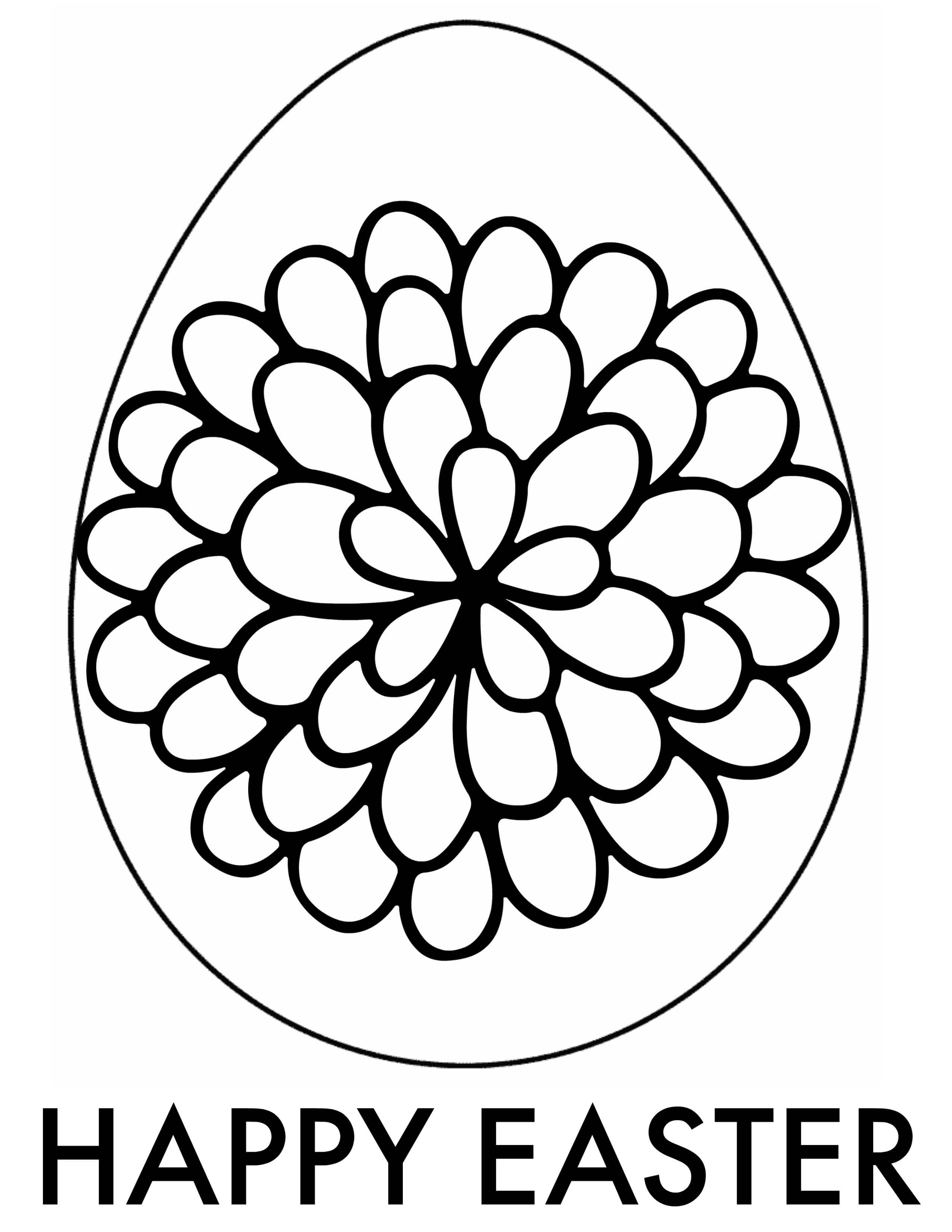 Printable Easter Egg Coloring Pages For Adults Coloring And Drawing