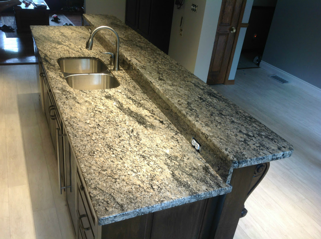 In modern homes, people often complain of space constraints. Coral Gold Granite With 3 8 Radius Edge Profile Northern Marble Granitenorthern Marble Granite
