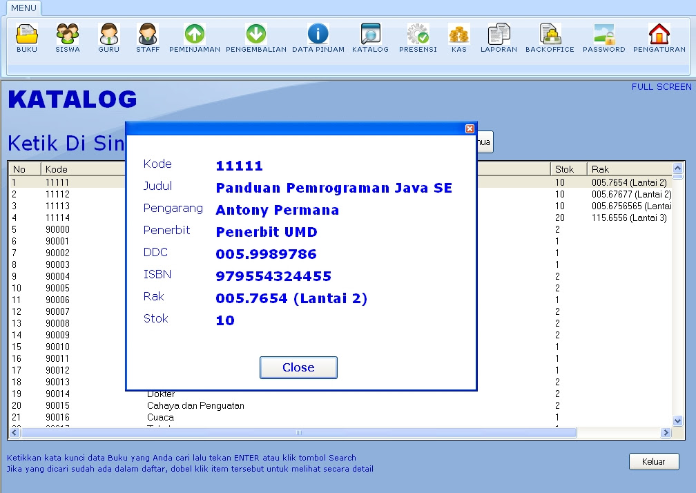 Contoh Program Peminjaman Buku Dengan Visual Basic 