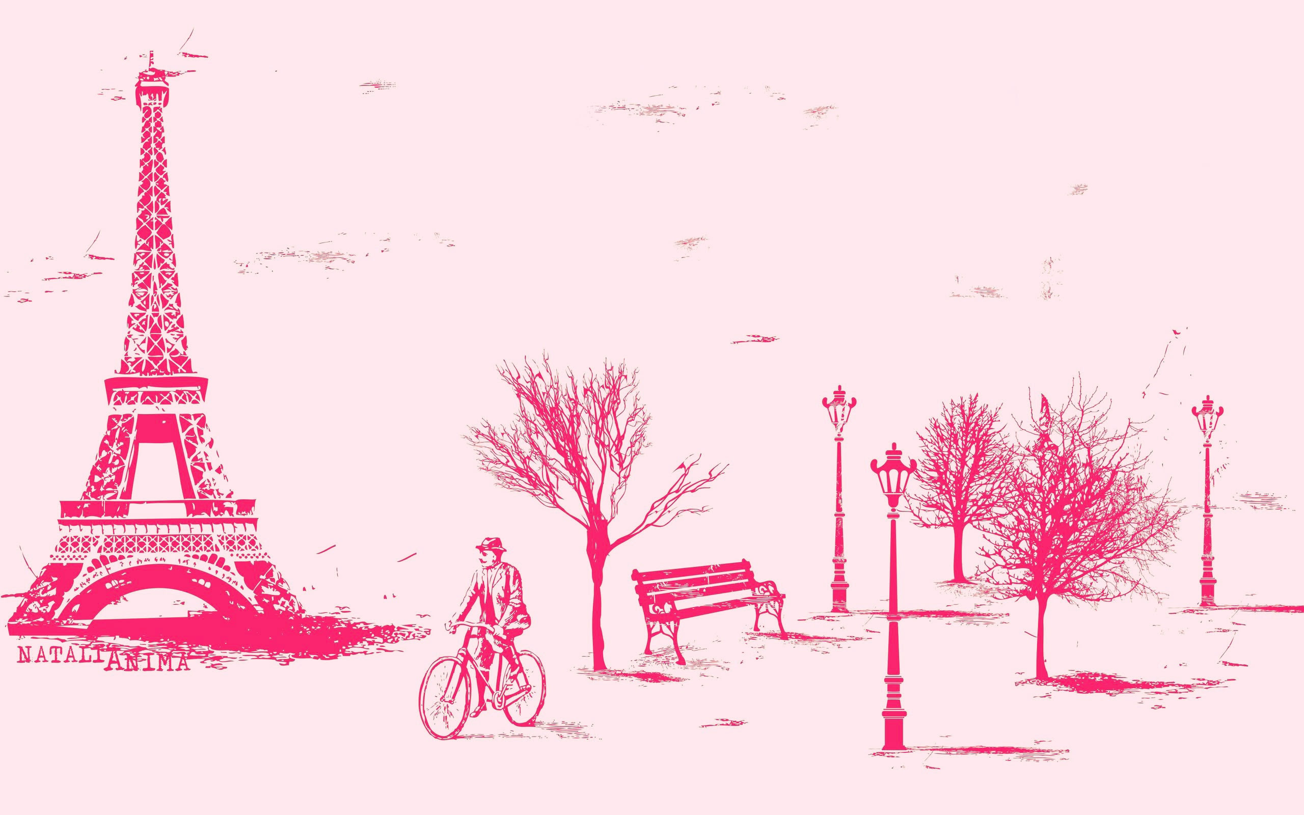 Gambar Wallpaper Paris Pink Gudang Wallpaper