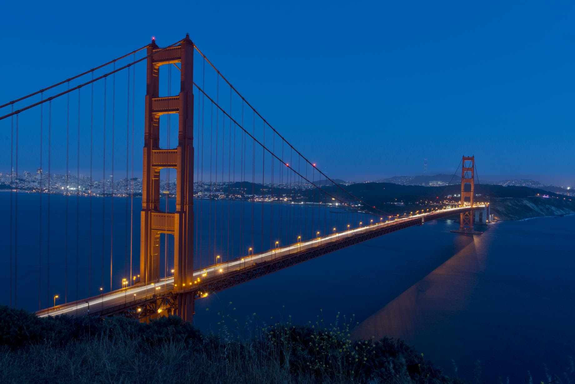 Enjoy this gallery of more recent images of the golden gate bridge, including colorful beauty shots, art deco features, and stunning fireworks displays from the 75th anniversary celebration. Golden Gate Bridge San Francisco California Library Of Congress