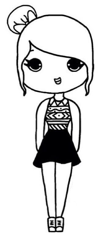 How To Draw A Girl Cartoon Step By Step Howto Techno