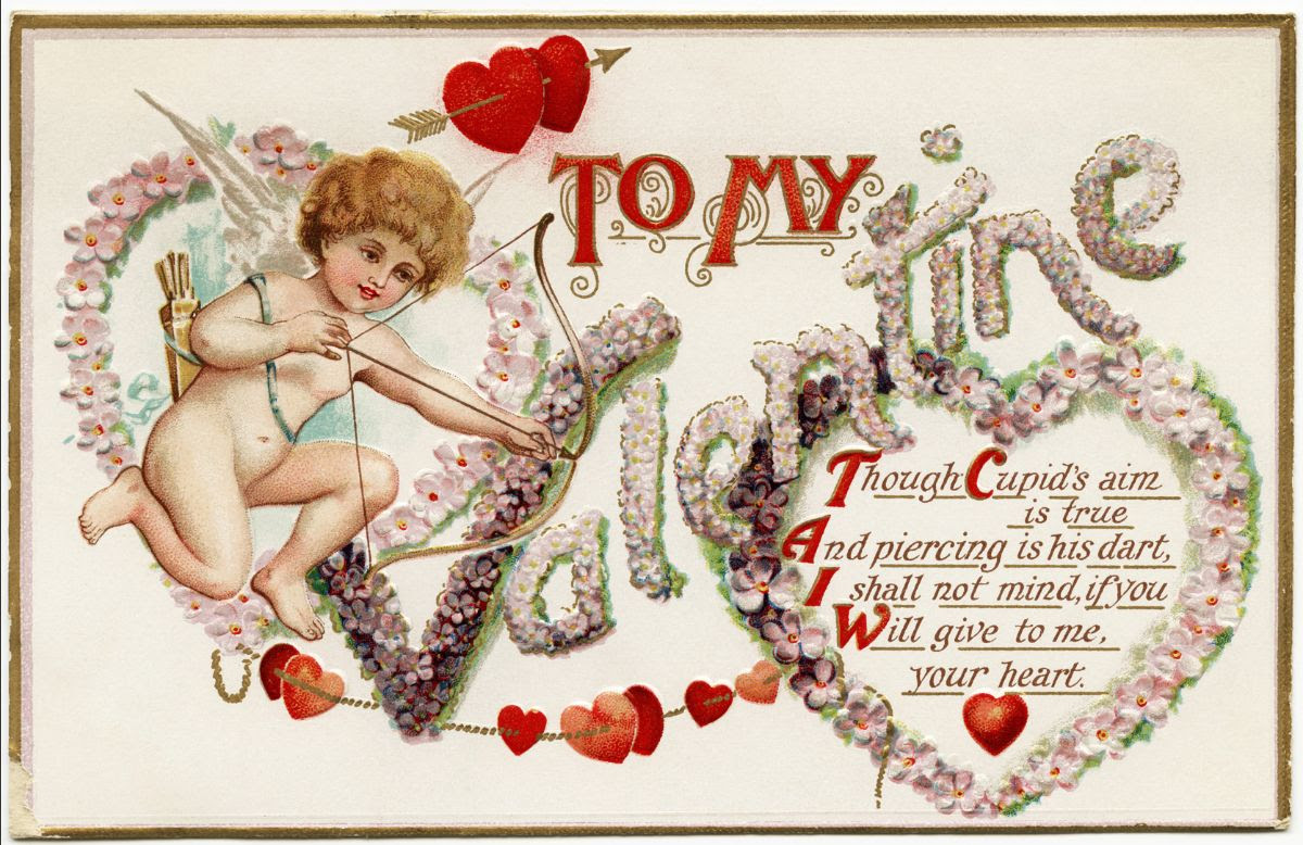 Valentine's day card from 1900.