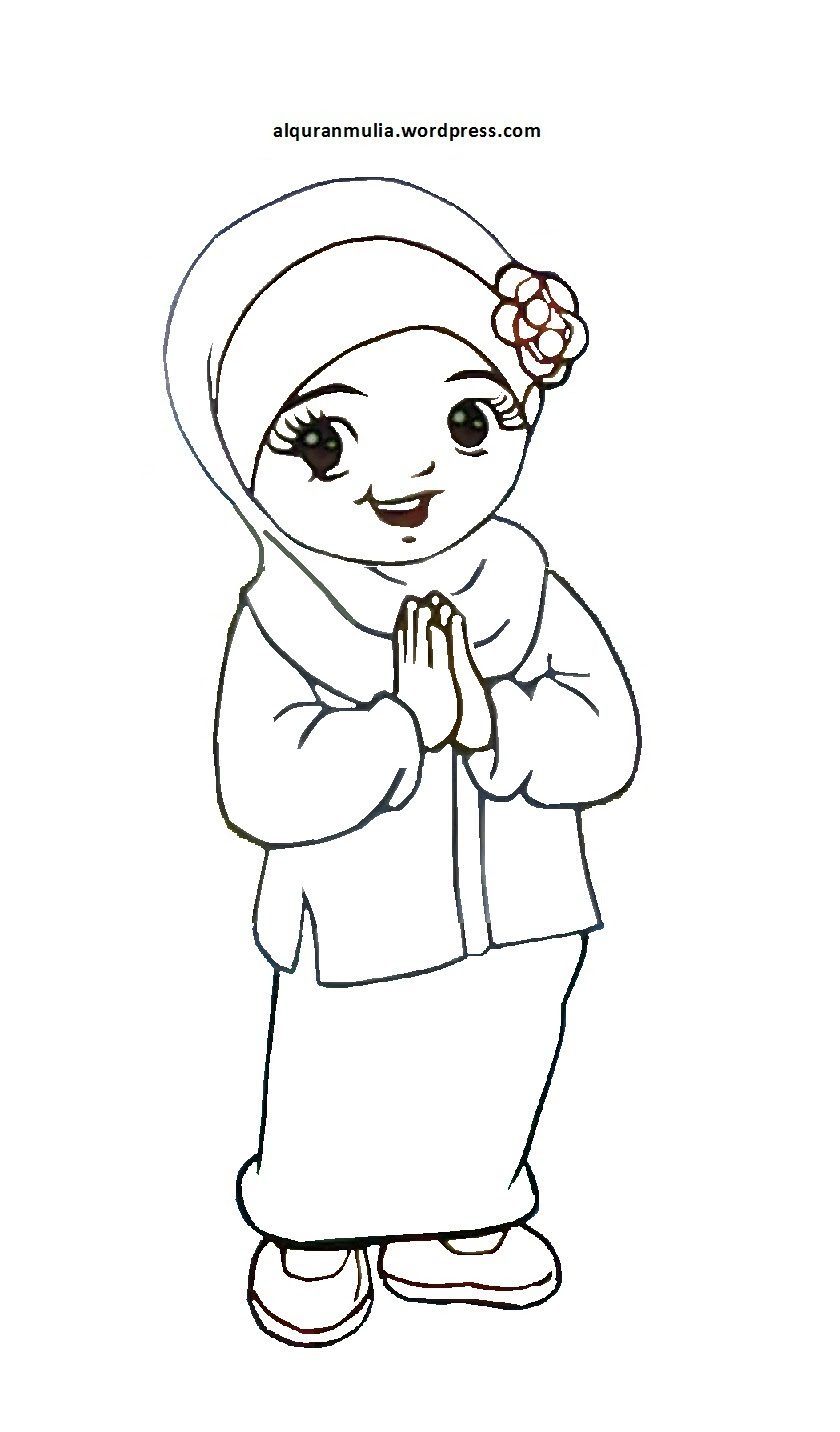 Gambar Kartun Islami Untuk Diwarnai Top Gambar