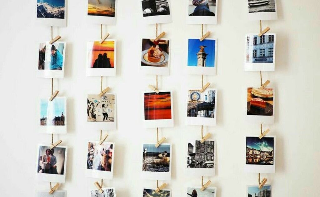 52 Hiasan  Dinding  Kamar  Dengan Foto  Polaroid  Konsep Terkini 