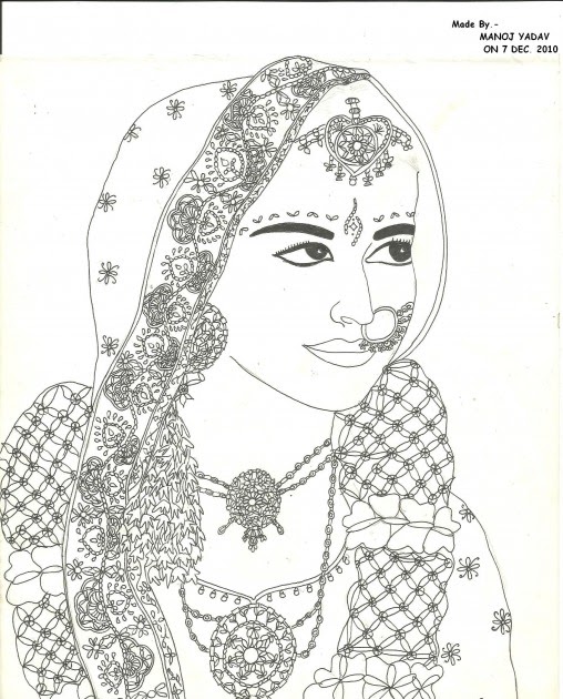 Live.Laugh.Love xxxx: Indian Bridal Sketch