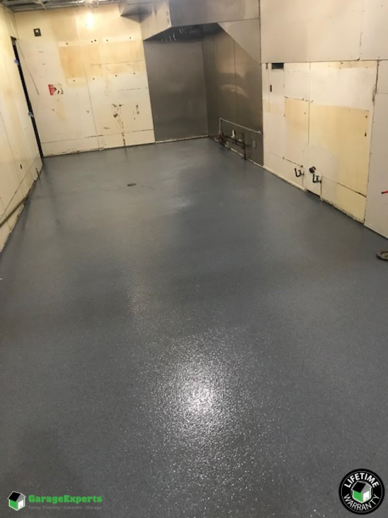 Some of the most beneficial advantages with this type of flooring application in a commercial restaurant kitchen. Commercial Kitchen Epoxy Flooring In Jacksonville Nc Garage Experts Of Eastern North Carolina