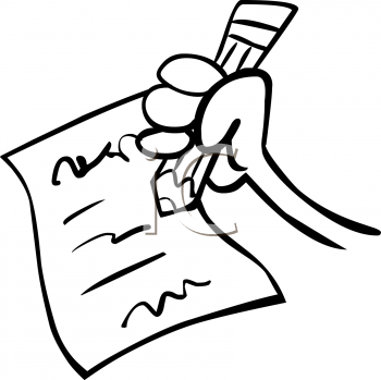 Writing Paper Black And White Clipart / Free Writing Black And White