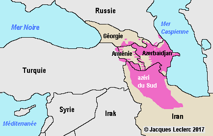 L'azerbaïdjan iranien est aujourd'hui composé administrativement de deux régions : Azerbaidjan Situation Generale