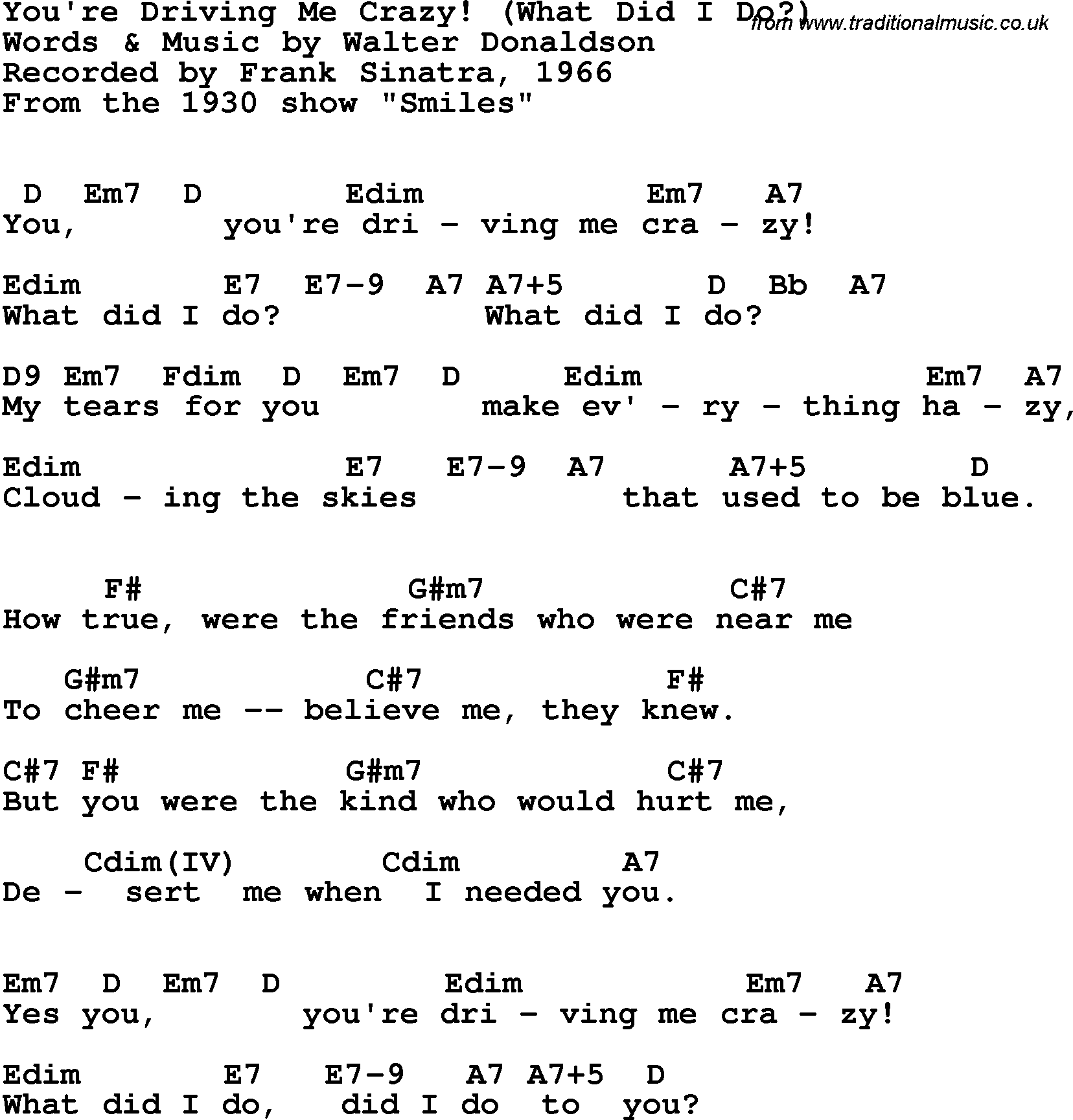 Crazy For You Guitar Chords And Lyrics Crazy Loe