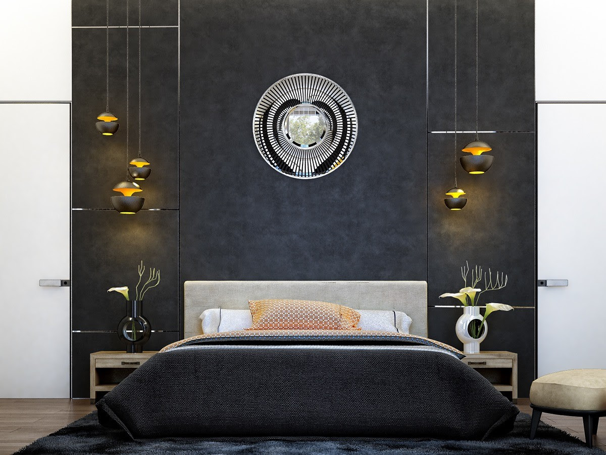 Modrest token modern black & gold bedroom set. 51 Beautiful Black Bedrooms With Images Tips Accessories To Help You Design Yours