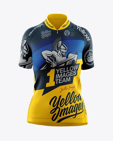 Download Women's Cycling Jersey Mockup - Front View | Mockup Resume