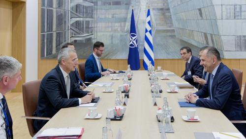 NATO Secretary General meets with the Minister of Foreign Affairs of Greece