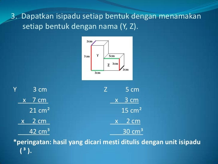 Contoh Soalan Isipadu Pepejal - Mark Amber