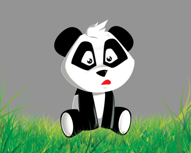 Gambar Animasi Panda  Hitam Putih  Keren