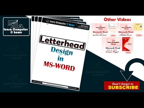 How To Make A Letterhead Design In Microsoft Word