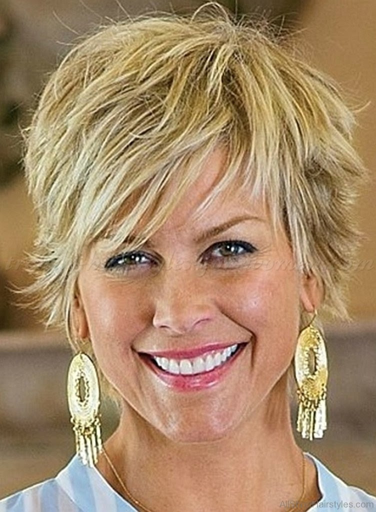 Super shiny and with a silver head, this hairstyle is something that women can wear darker blonde hair having a short bob that has had the sides trimmed close to the skin creates a unique hairstyle for women above 50 years. 50 Great Shag Hairstyles