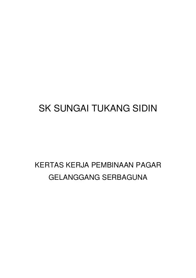 Contoh Kertas Kerja Lawatan Sambil Belajar - Contoh L