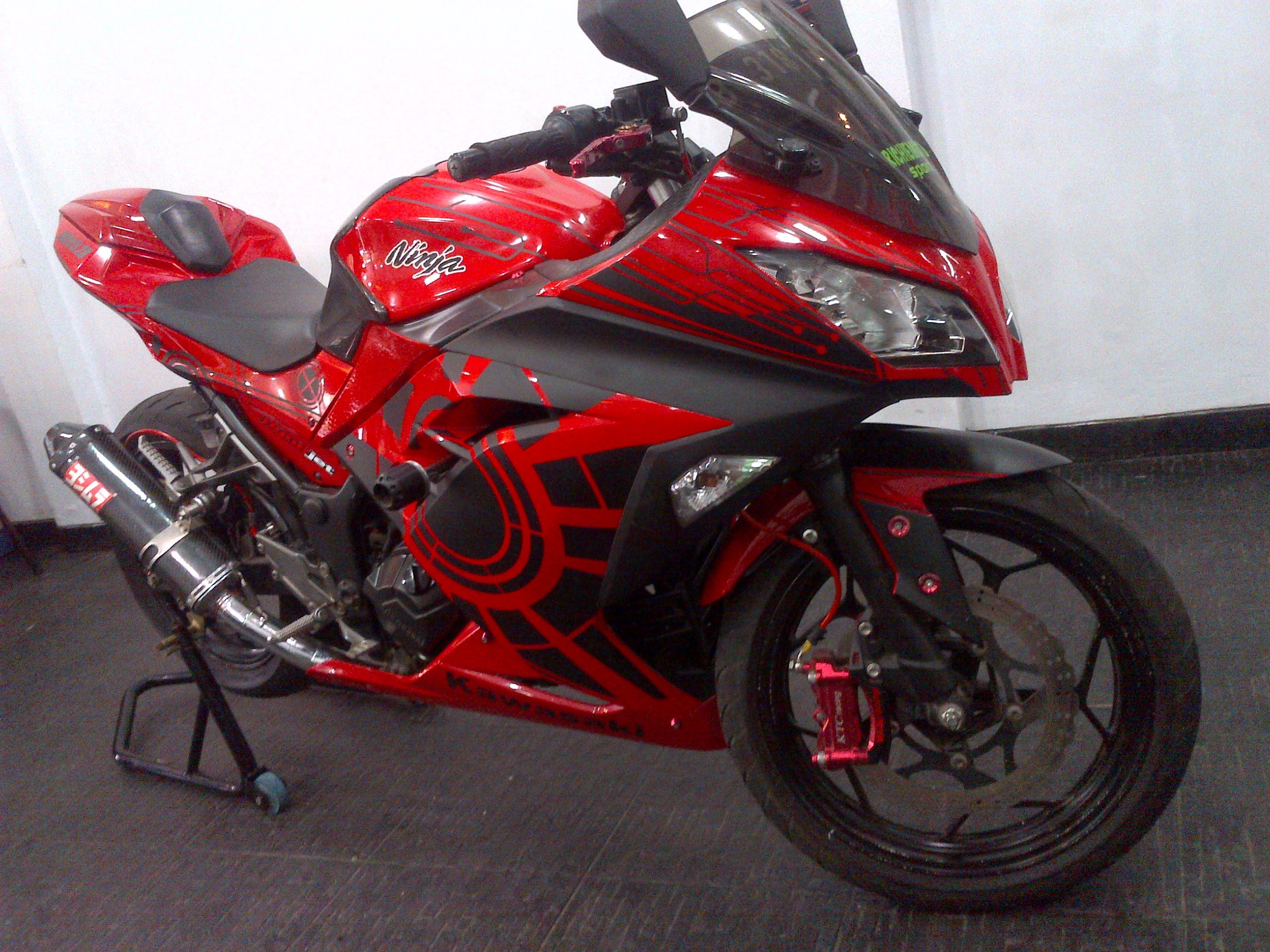 Modifikasi Motor Ninja 250 Merah Images