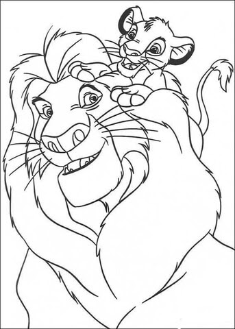 Maybe you would like to learn more about one of these? Simba And Mufasa Coloring Page Free Printable Coloring Pages