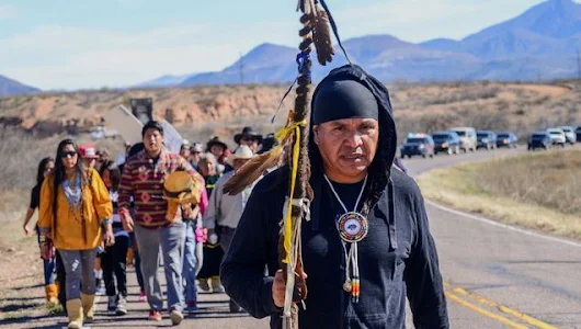 Apache Stronghold Caravan Calls to Protect Sacred Sites After Clause Slipped into NDAA Allows Mining