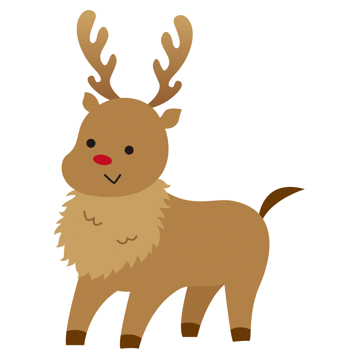 新鮮なトナカイ イラスト かわいい 簡単 かわいい動物画像