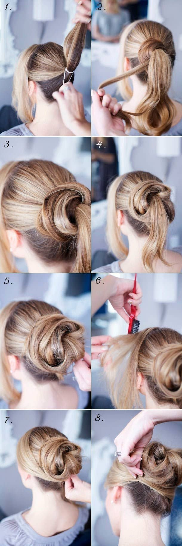 An easy way to fix this problem is by creating a bun out of your long hair. 14 Easy Step By Step Updo Hairstyles Tutorials Pretty Designs
