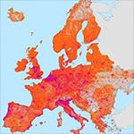 image of Europe showing poverty data