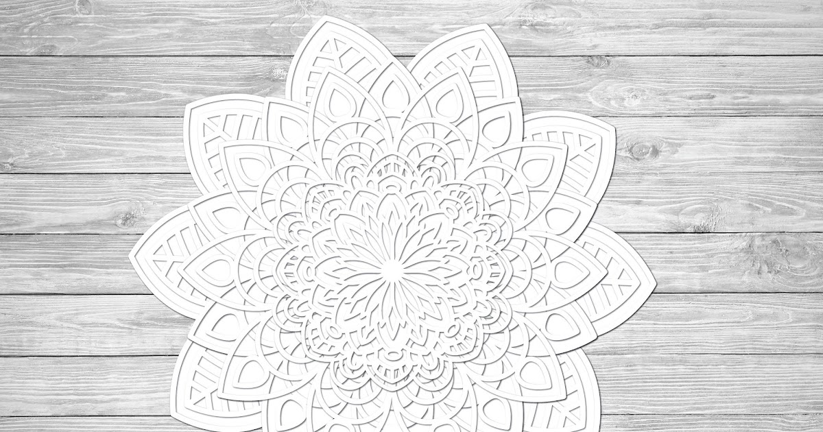 Download Layered 3D Mandala Sunflower Svg - Layered SVG Cut File