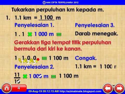 AZIMAT MATEMATIK: PERPULUHAN KM KEPADA M.