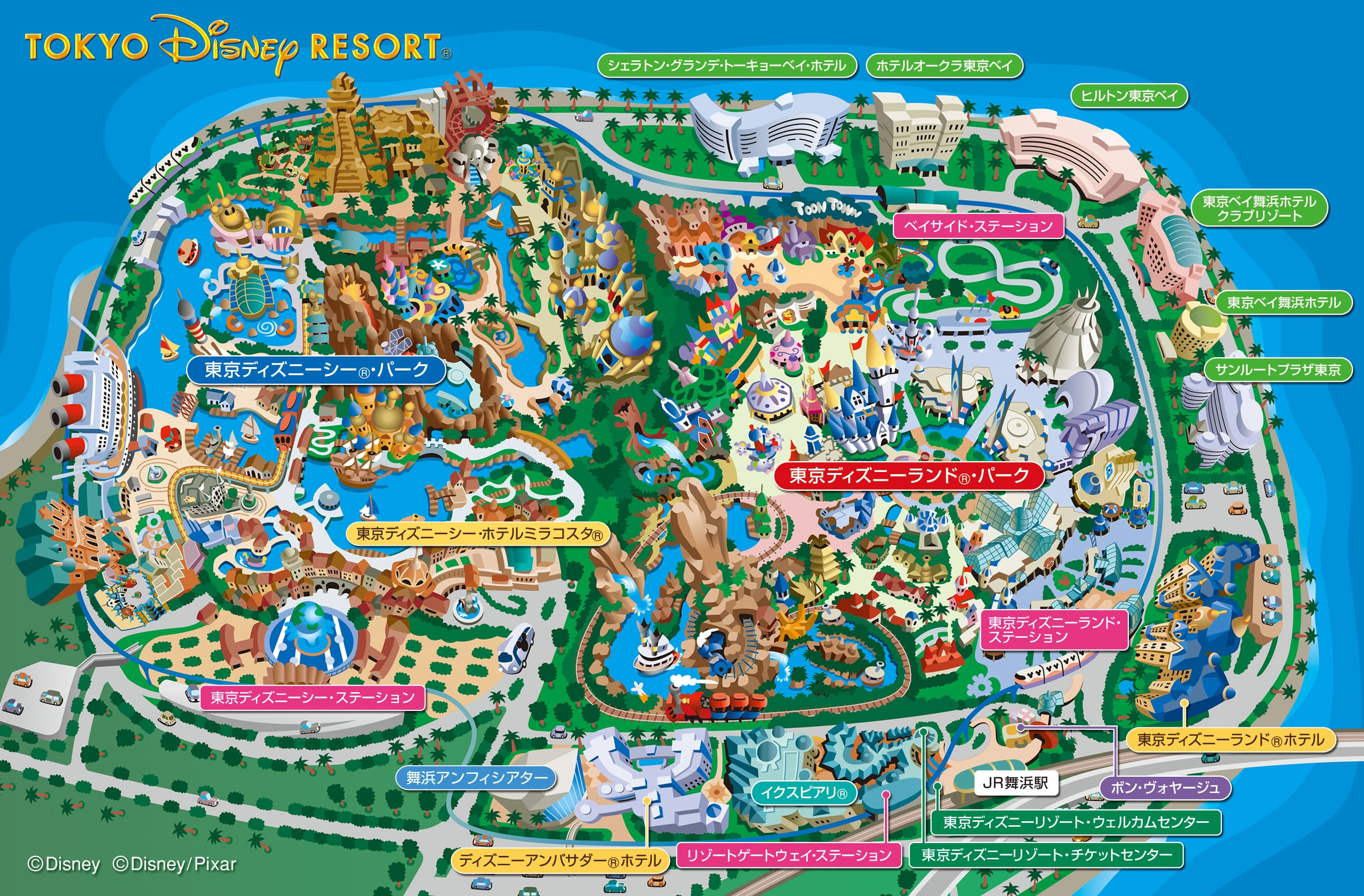 ディズニー画像ランド 50 素晴らしいディズニー シー 周辺 地図