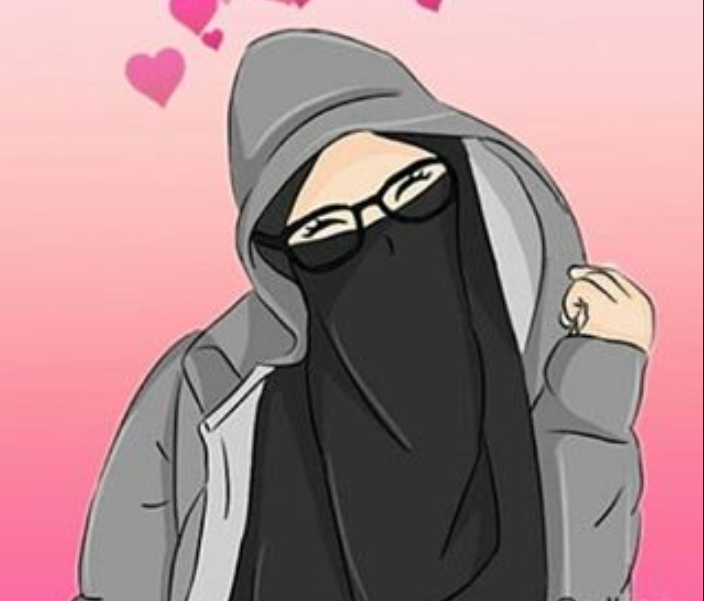 Gambar Kartun  Wanita  Muslimah Bercadar Cantik Dan Anggun