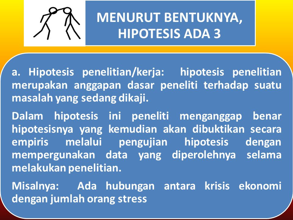 Contoh Contoh Hipotesis Kerja - The Exceptionals