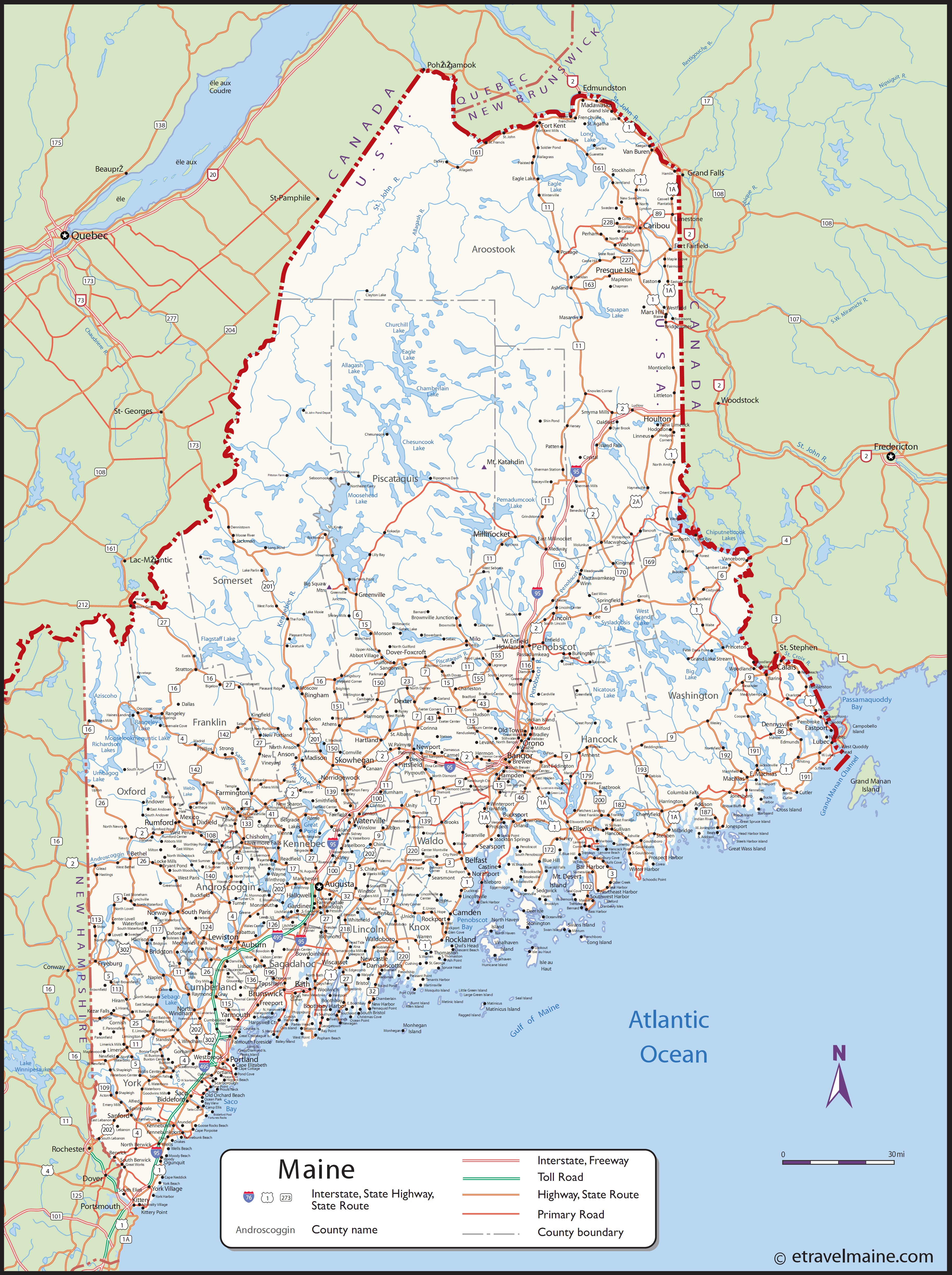 map of maine highways Map Of Maine United Airlines And Travelling map of maine highways