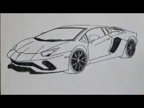 Sketsa Gambar Mobil Lamborghini Veneno