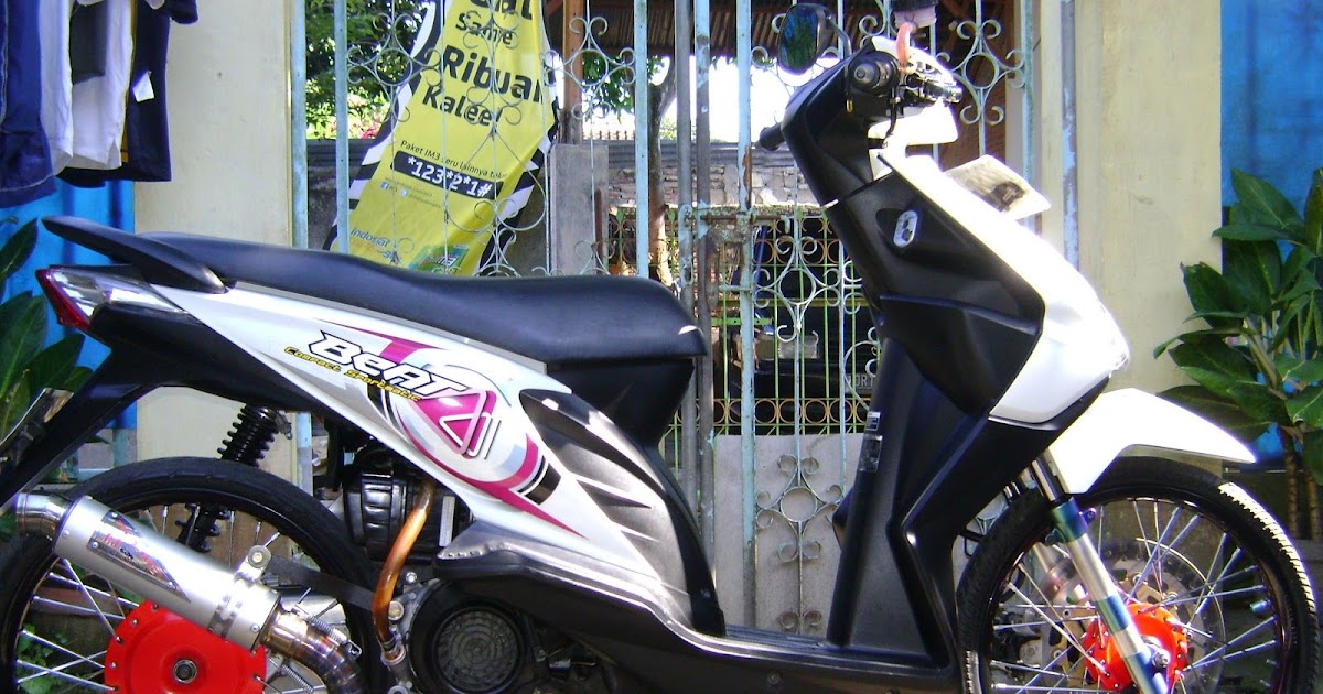 Variasi Motor Beat Karbu Warna Hitam - Aksesoris Kita