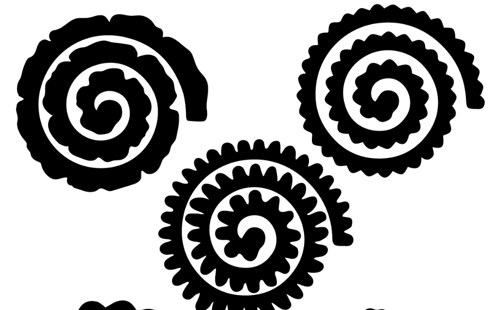 Download Free Rolled Flower Svg - Layered SVG Cut File
