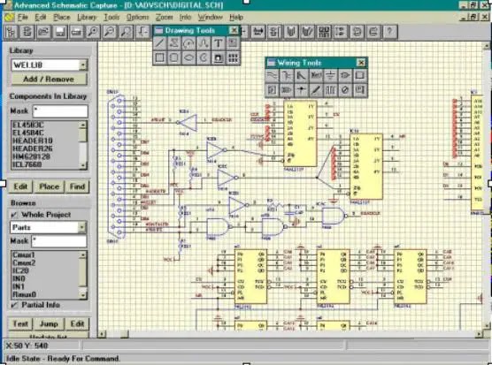 Free electronic circuit diagram/schematic drawing software  