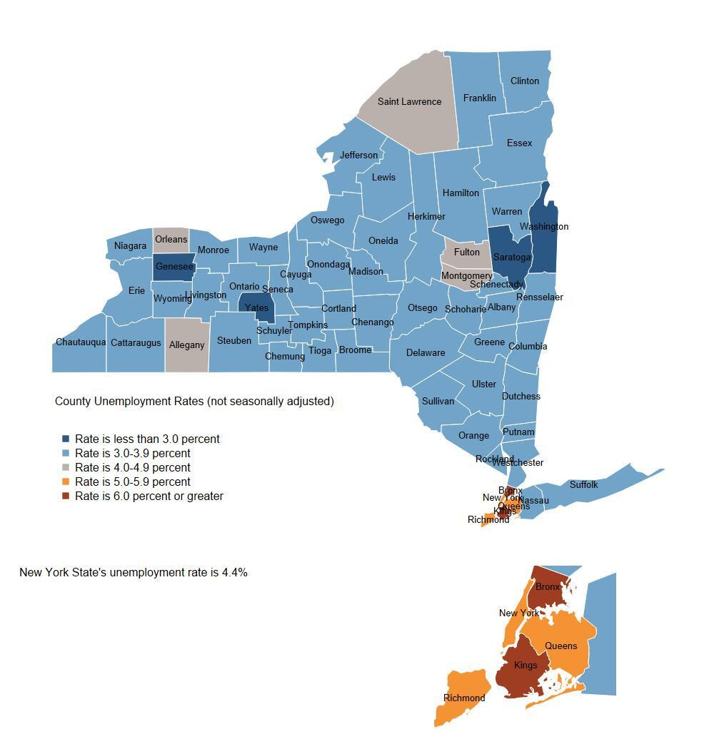 Unemployment Rates by County