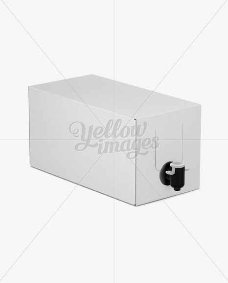 Download Download White Paper Wine Box with a Tap Mockup - 25 ...