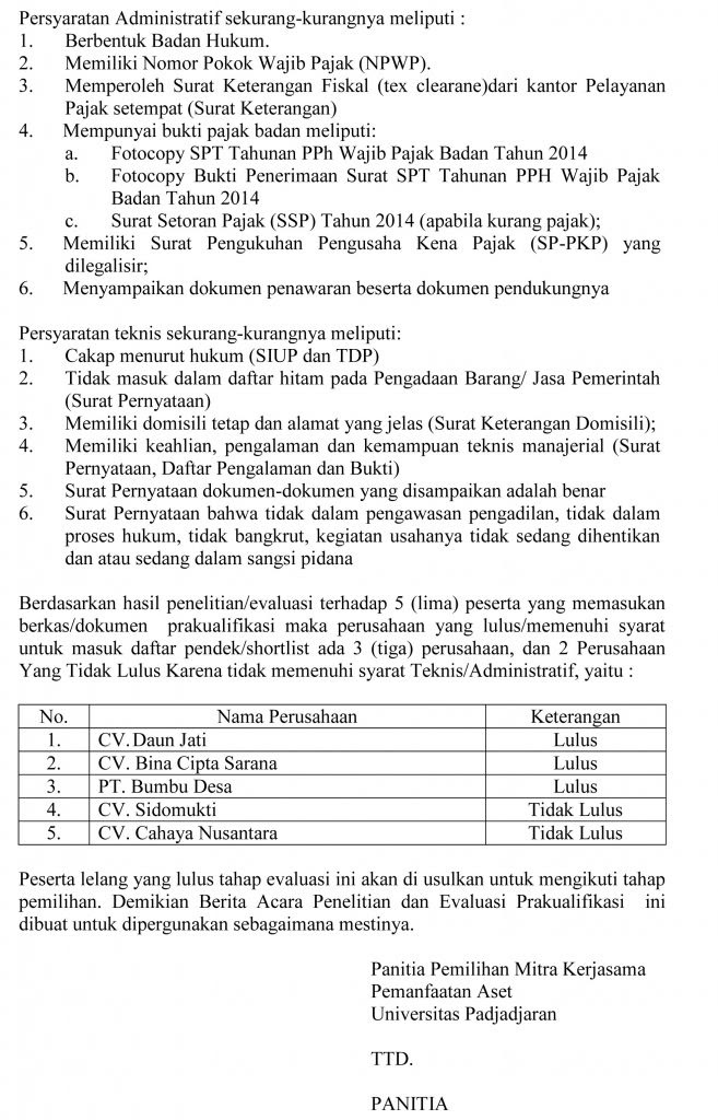 Contoh Berita Acara Evaluasi Ulang - Downlllll