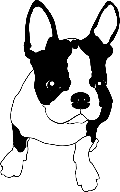 75 犬 イラスト 白黒 無料 美しい花の画像