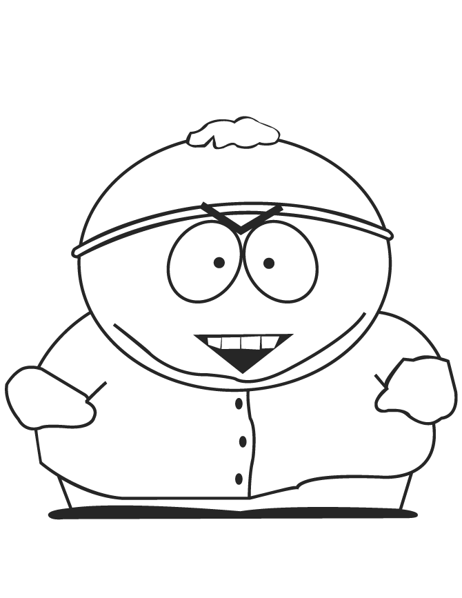 Want to discover art related to eric_cartman? South Park Cartman Coloring Page Clip Art Library