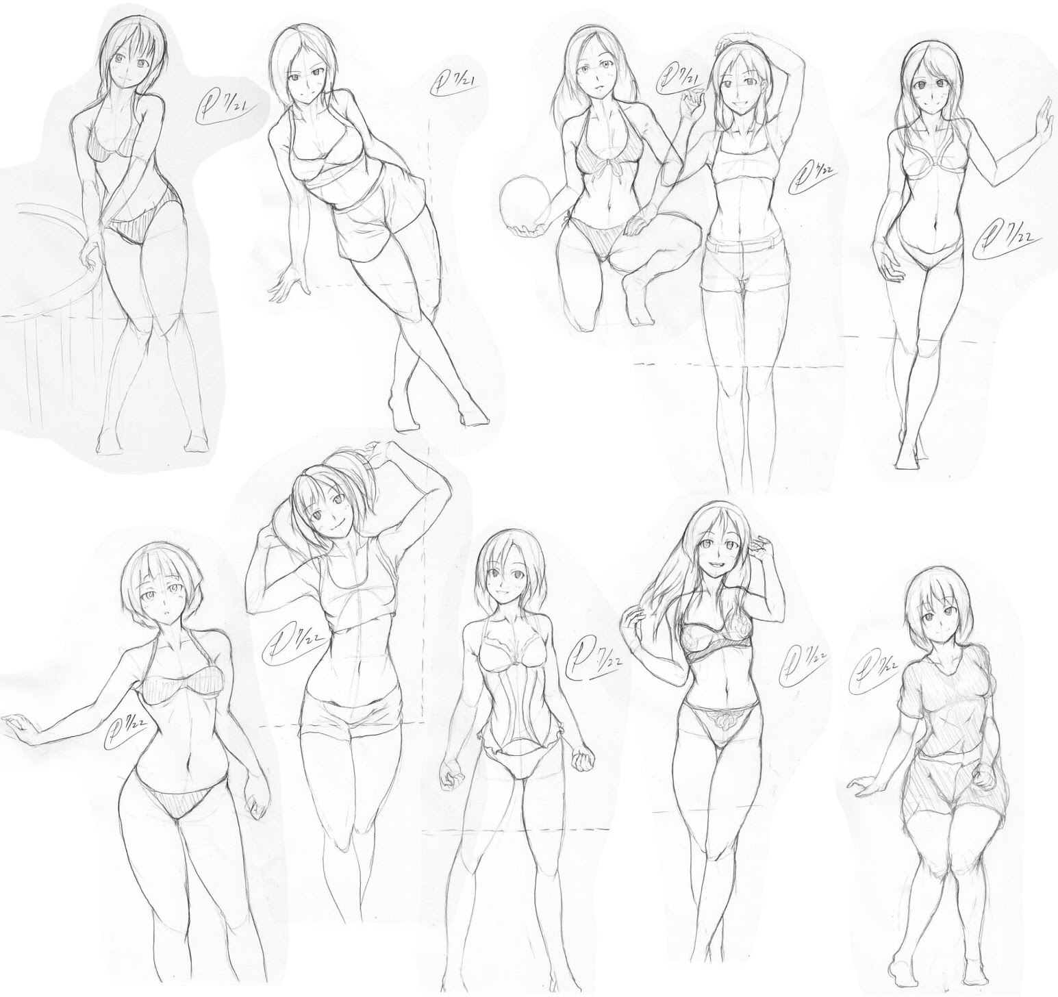 Kasword イラスト ポーズ グラビア