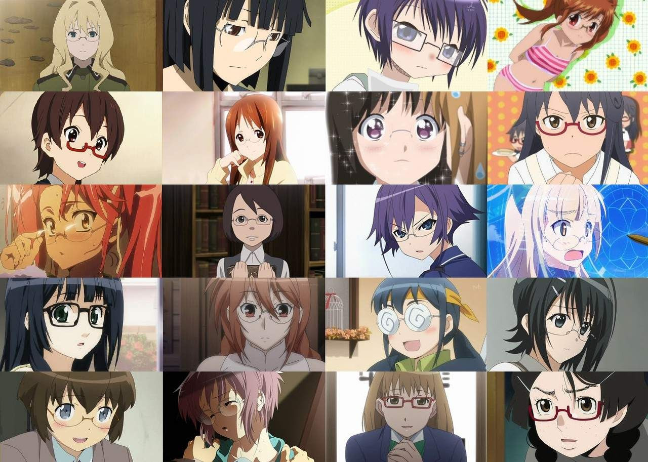 選択した画像 メガネキャラ アニメ 女 野球 イラスト 無料